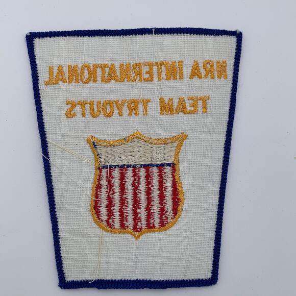 NRA National Rifle Association International Team Tryouts USA Patch Vintage - Picture 2 of 2